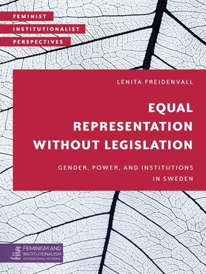 cover image of Equal Representation without Legislation